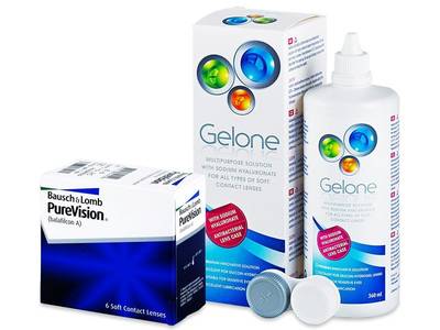 PureVision (6 čoček) + roztok Gelone 360 ml