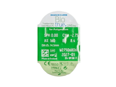 Biotrue ONEday for Astigmatism (30 čoček) - 