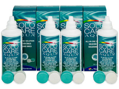 Roztok SoloCare Aqua 4 x 360 ml - Výhodné čtyřbalení roztoku