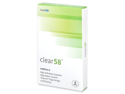 Clear 58 (6 čoček) - Čtrnáctidenní kontaktní čočky