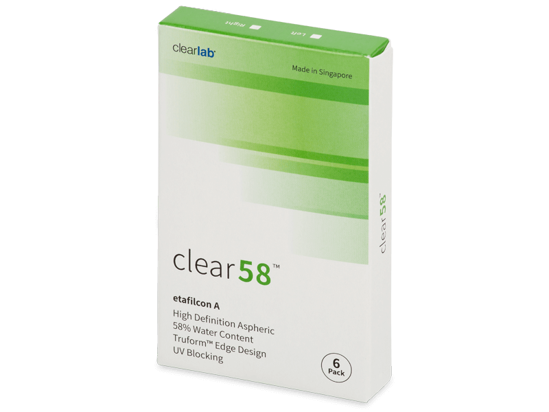 Clear 58 (6 čoček) - Čtrnáctidenní kontaktní čočky