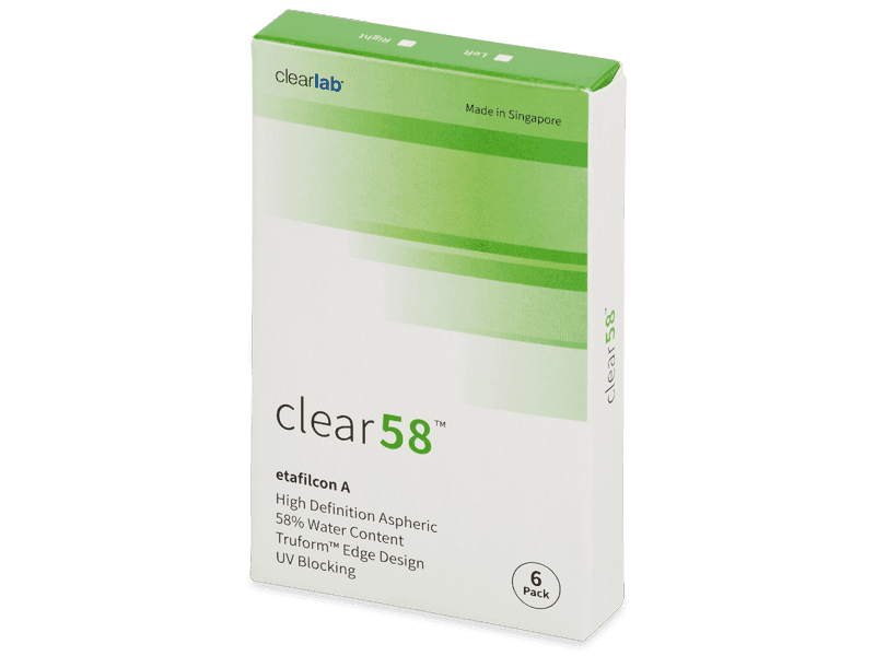 Clear 58 (6 čoček) - Čtrnáctidenní kontaktní čočky