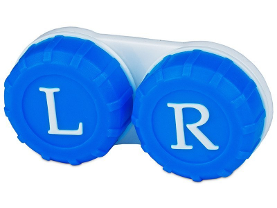 Pouzdro na čočky modré L+R 