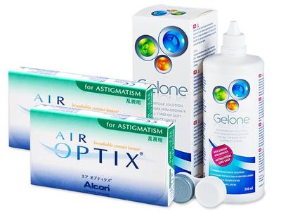 Air Optix for Astigmatism (2x3 čočky) + roztok Gelone 360 ml - Předchozí design