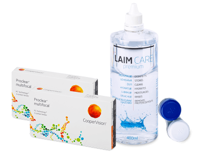 Proclear Multifocal (2x3 čočky) + roztok Laim Care 400ml