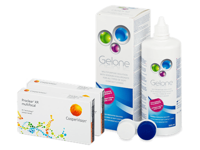 Proclear Multifocal XR (2x3 čočky) + roztok Gelone 360 ml - Výhodný balíček
