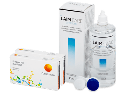 Proclear Multifocal XR (2x3 čočky) + roztok Laim Care 400ml