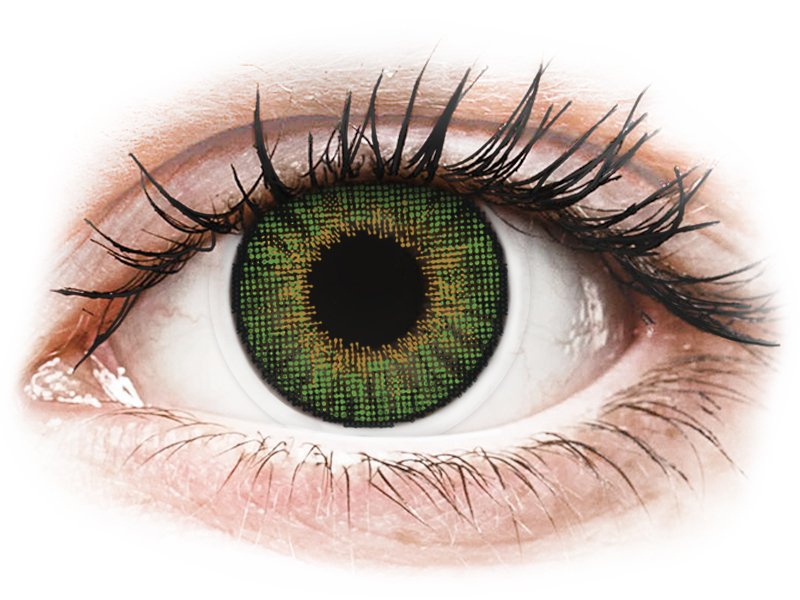 Air Optix Colors - Green - dioptrické (2 čočky) - Barevné kontaktní čočky