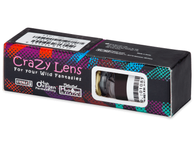 ColourVUE Crazy Lens - BlackOut - nedioptrické (2 čočky) - Produkt je dostupný také v této variantě balení
