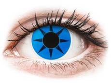 ColourVUE Crazy Lens - Blue Star - nedioptrické (2 čočky) Barevné kontaktní čočky - nedioptrické - ColourVUE Crazy Lens - Blue Star - nedioptrické (2 čočky)