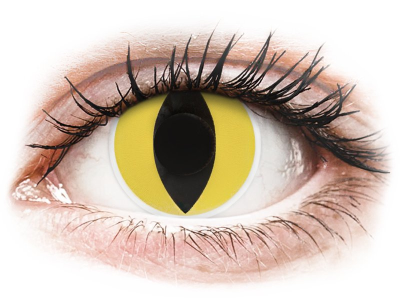 ColourVUE Crazy Lens - Cat Eye - nedioptrické (2 čočky) - Barevné kontaktní čočky