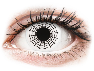 ColourVUE Crazy Lens - Spider - nedioptrické (2 čočky) - Barevné kontaktní čočky