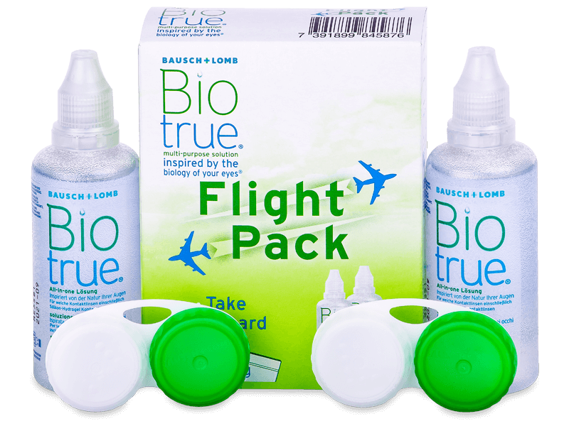 Roztok Biotrue 2 x 60 ml Flight Pack - Výhodný balíček