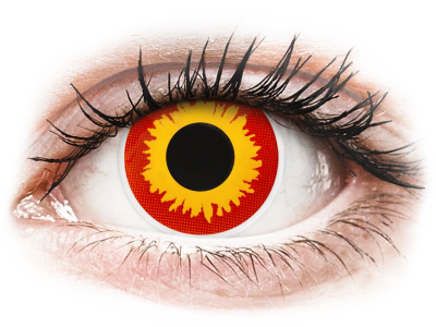 ColourVUE Crazy Lens - Wildfire - nedioptrické (2 čočky) - Barevné kontaktní čočky