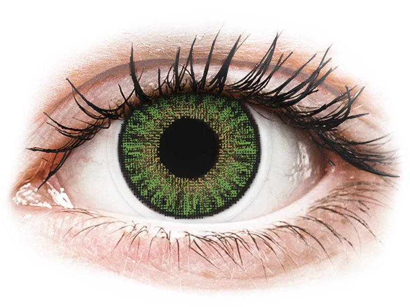 TopVue Color - Green - dioptrické jednodenní (10 čoček) - Barevné kontaktní čočky