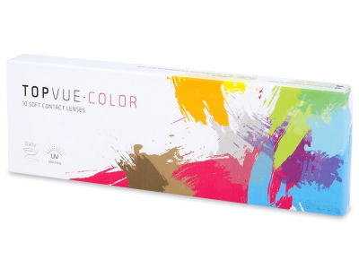 TopVue Color - Soft Grey - nedioptrické jednodenní (10 čoček) - Barevné kontaktní čočky