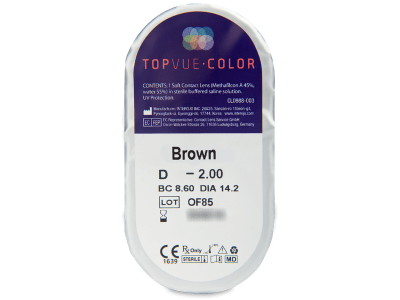 TopVue Color - Brown - dioptrické (2 čočky) -  