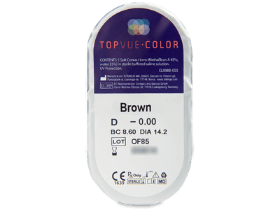 TopVue Color - Brown - nedioptrické (2 čočky) -  