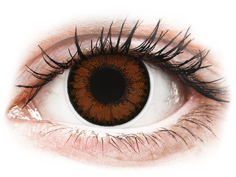 ColourVUE BigEyes Pretty Hazel - dioptrické (2 čočky) - Barevné kontaktní čočky