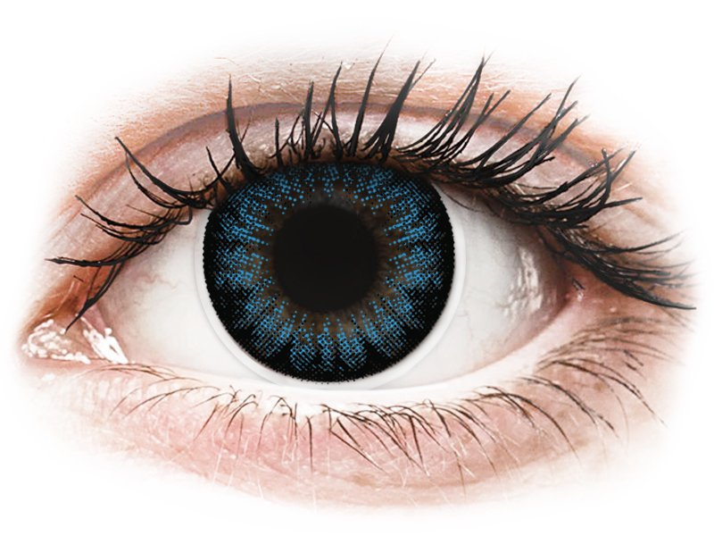 ColourVUE BigEyes Cool Blue - dioptrické (2 čočky) - Barevné kontaktní čočky