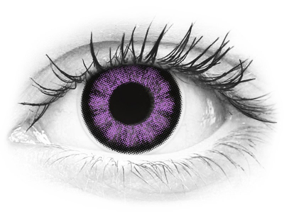 ColourVUE BigEyes Ultra Violet - nedioptrické (2 čočky)
