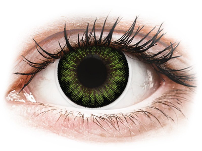 ColourVUE BigEyes Party Green - nedioptrické (2 čočky) - Barevné kontaktní čočky