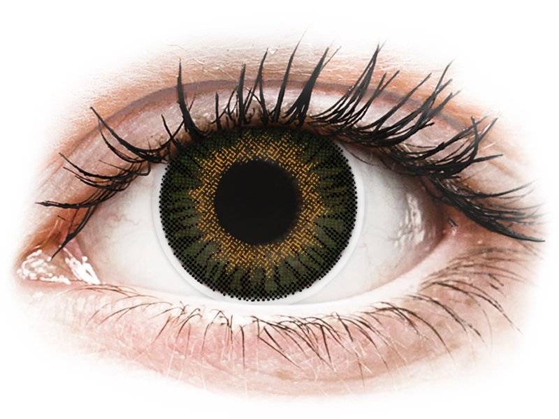 ColourVUE 3 Tones Green - dioptrické (2 čočky) - Barevné kontaktní čočky