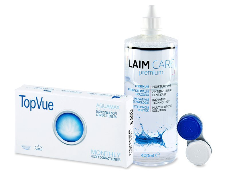 TopVue Monthly (6 čoček) + roztok Laim Care 400 ml - Výhodný balíček