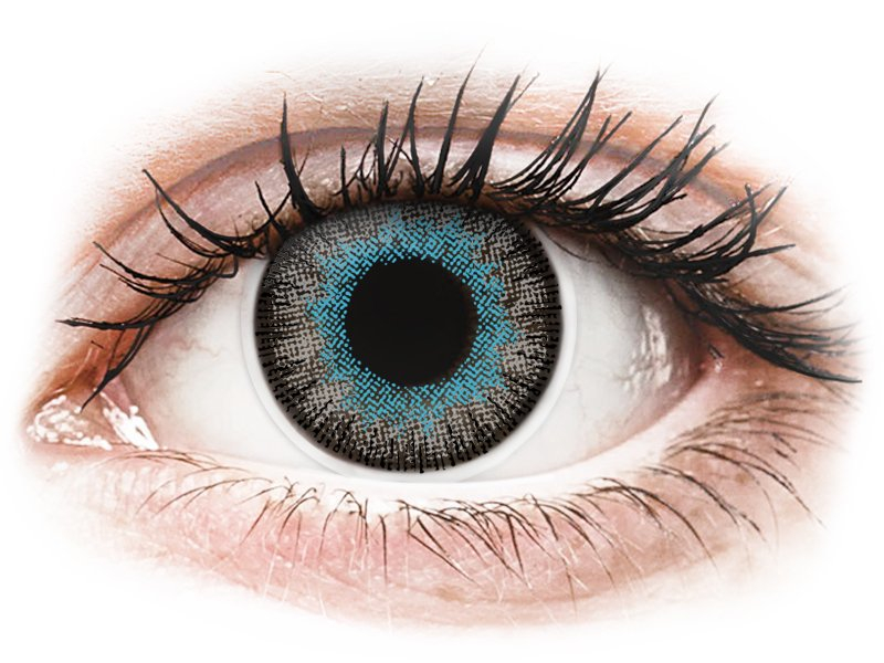 ColourVUE Fusion Blue Gray - nedioptrické (2 čočky) - Barevné kontaktní čočky