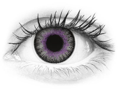 ColourVUE Fusion Violet Gray - nedioptrické (2 čočky)