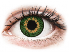 Expressions Colors Green - nedioptrické (1 čočka) Oranžové kontaktní čočky - nedioptrické - Expressions Colors Green - nedioptrické (1 čočka)