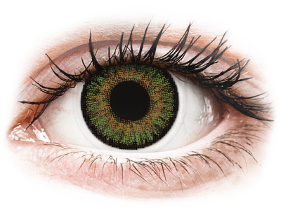 FreshLook One Day Color Green - dioptrické (10 čoček) - Barevné kontaktní čočky