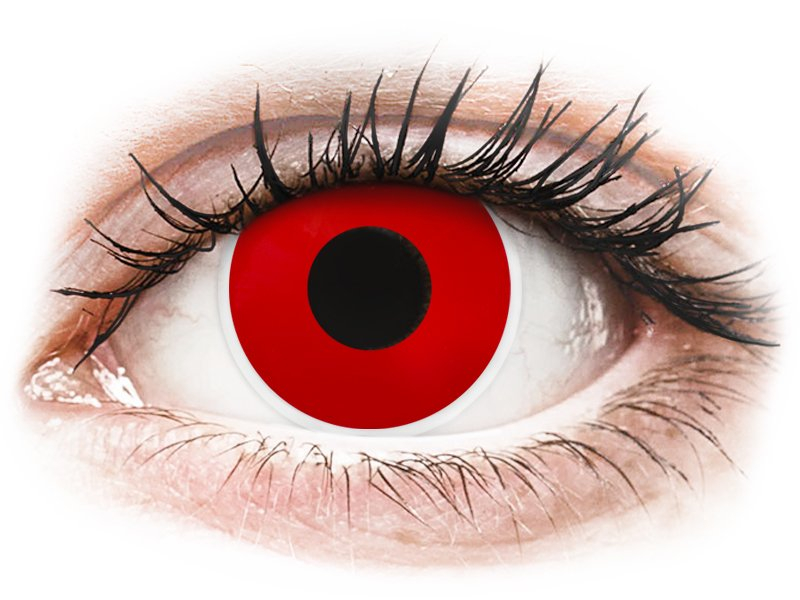 ColourVUE Crazy Lens - Red Devil - nedioptrické jednodenní (2 čočky) - Coloured conact lenses