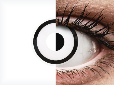ColourVUE Crazy Lens - White Zombie - nedioptrické jednodenní (2 čočky)
