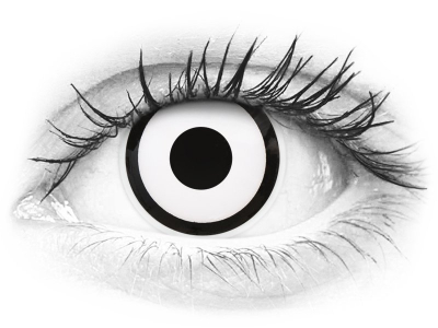 ColourVUE Crazy Lens - White Zombie - nedioptrické jednodenní (2 čočky)