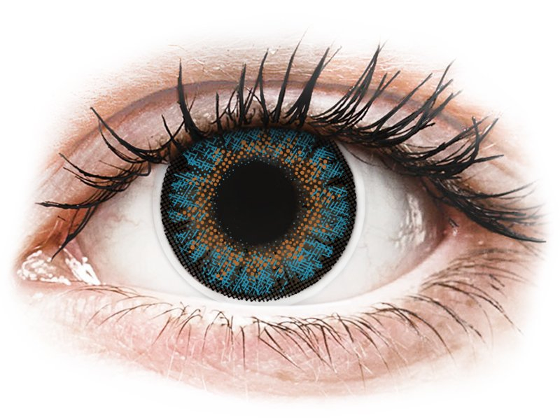 ColourVue One Day TruBlends Blue - dioptrické (10 čoček) - Barevné kontaktní čočky