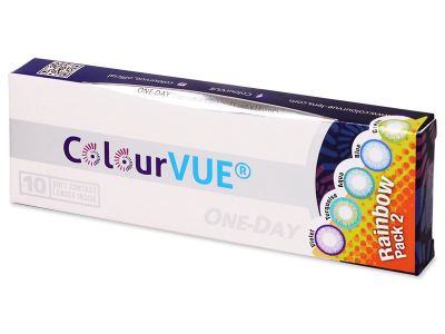 ColourVue One Day TruBlends Rainbow 2 - nedioptrické (10 čoček) - Produkt je dostupný také v této variantě balení