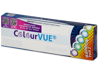 ColourVue One Day TruBlends Rainbow 2 - nedioptrické (10 čoček) - Produkt je dostupný také v této variantě balení