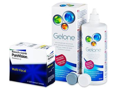 PureVision Multi-Focal (6 čoček) + roztok Gelone 360 ml