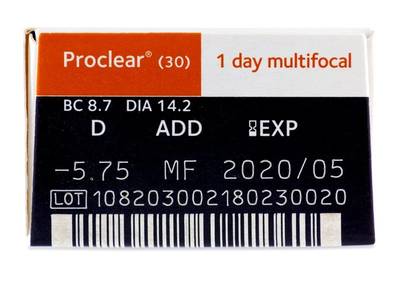 Proclear 1 Day multifocal (30 čoček) - 