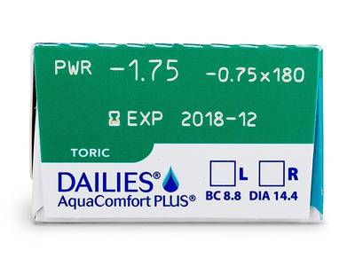 Dailies AquaComfort Plus Toric (30 čoček) - 