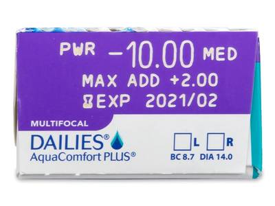 Dailies AquaComfort Plus Multifocal (30 čoček) - 