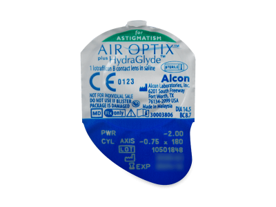 Air Optix plus HydraGlyde for Astigmatism (6 čoček) - 