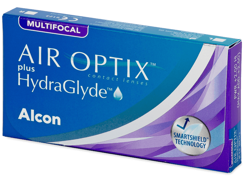Air Optix plus HydraGlyde Multifocal (6 čoček) - Měsíční kontaktní čočky