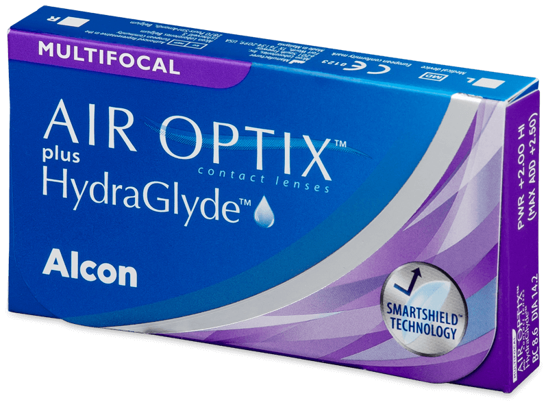 Air Optix plus HydraGlyde Multifocal (3 čočky) - Měsíční kontaktní čočky