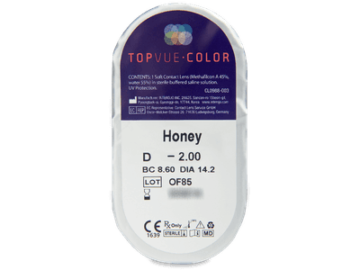 TopVue Color - Honey - dioptrické (2 čočky) - 