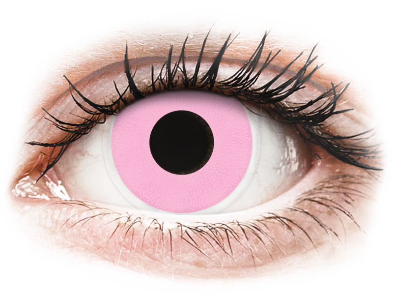 ColourVUE Crazy Lens - Barbie Pink - nedioptrické (2 čočky) - Barevné kontaktní čočky