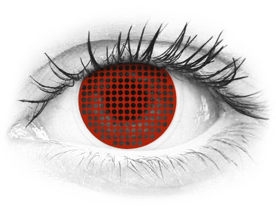 ColourVUE Crazy Lens - Red Screen - nedioptrické (2 čočky)