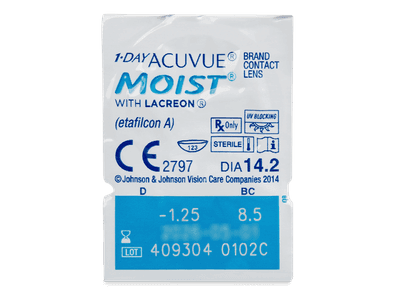 1 Day Acuvue Moist (180 čoček) - Produkt je dostupný také v této variantě balení
