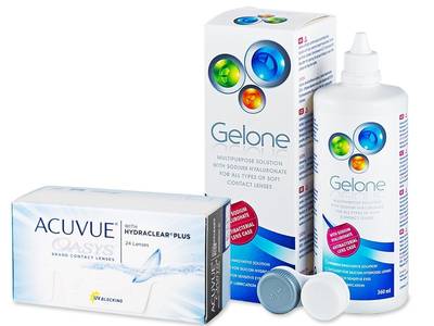 Acuvue Oasys (24 čoček) + roztok Gelone 360 ml - Předchozí design